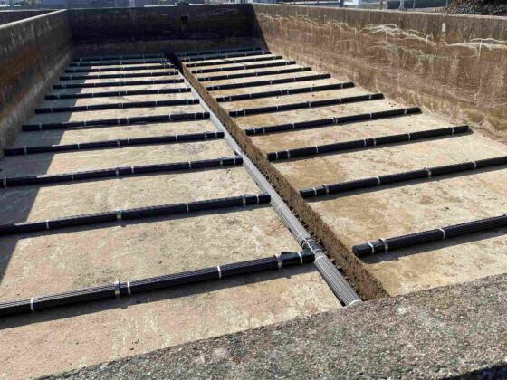 来原浄水場天日乾燥床排水管設置工事(2025年納品)
