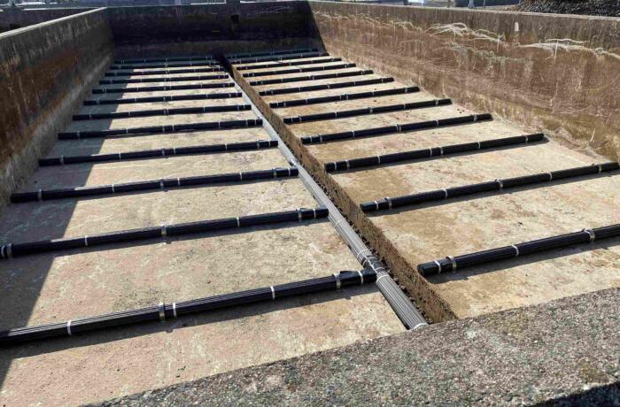 来原浄水場天日乾燥床排水管設置工事（2025年納品）