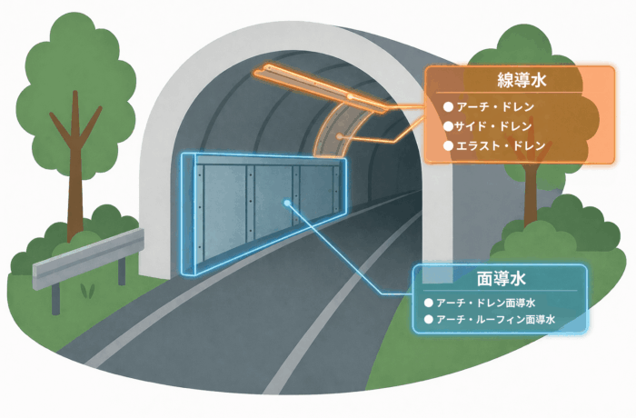 トンネルの漏水防止材・対象製品の比較ガイド