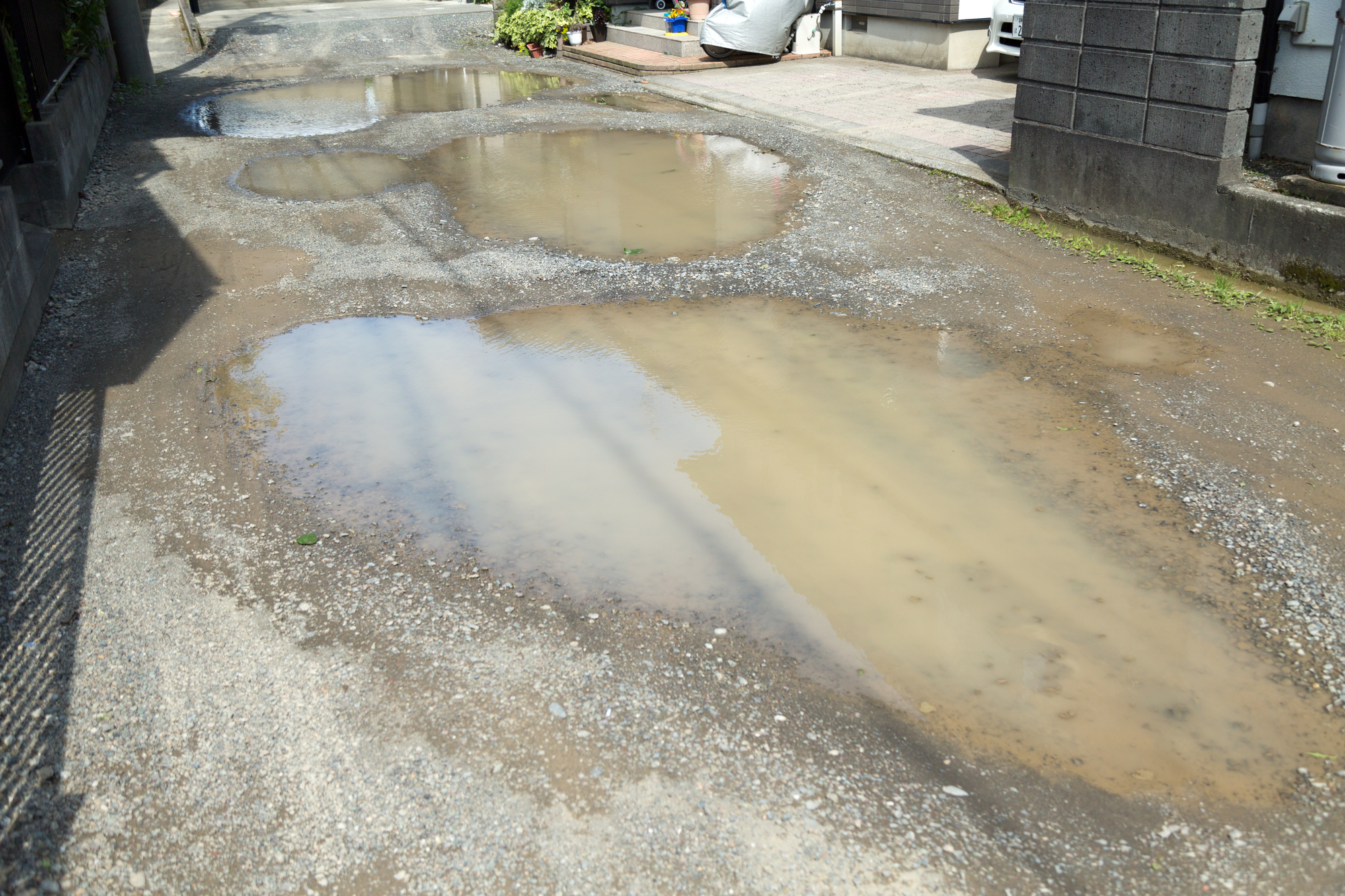 水はけが悪い 土地